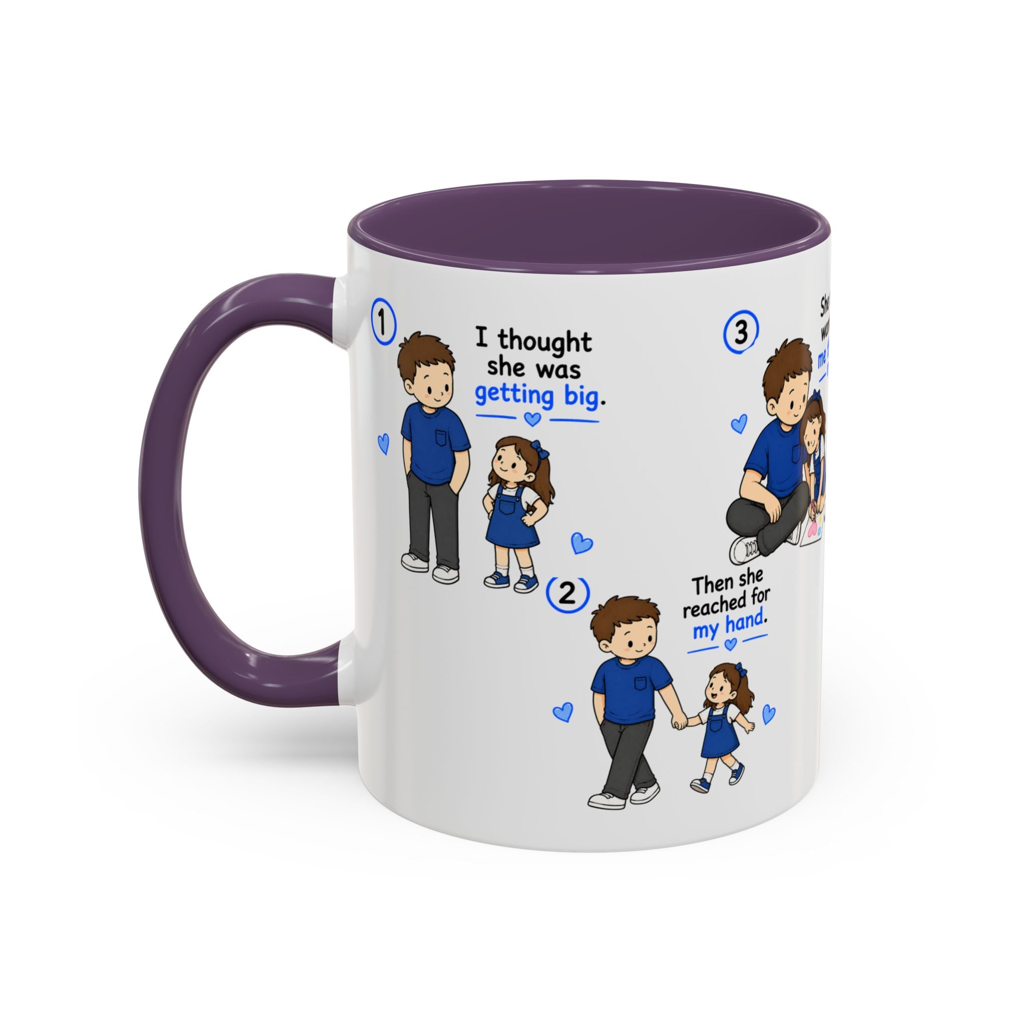 She Will Always Be My Little Girl Mug Dad Daughter Gift Girl Dad Coffee Mug Father Daughter Comic Mug Fathers Day Gift