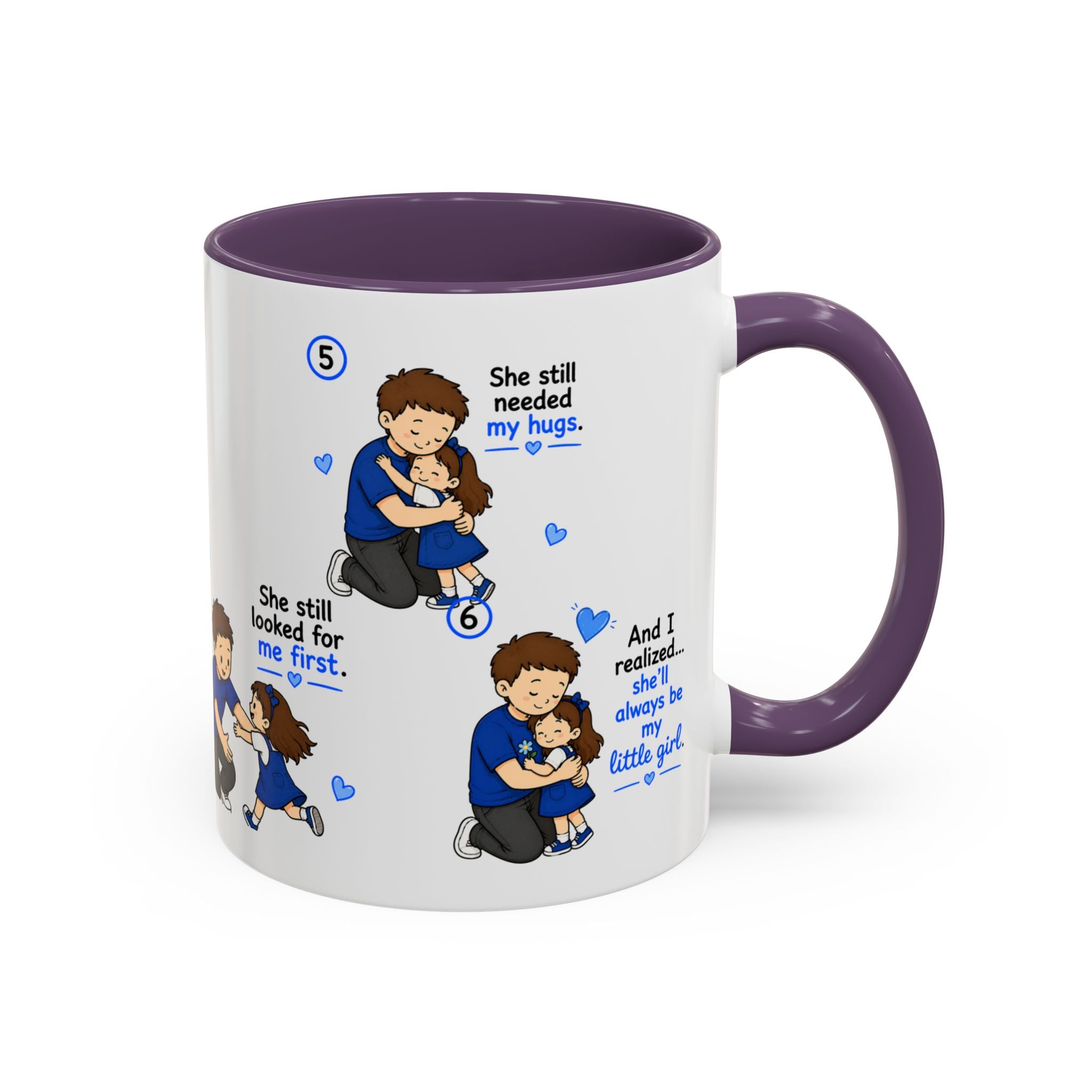 She Will Always Be My Little Girl Mug Dad Daughter Gift Girl Dad Coffee Mug Father Daughter Comic Mug Fathers Day Gift