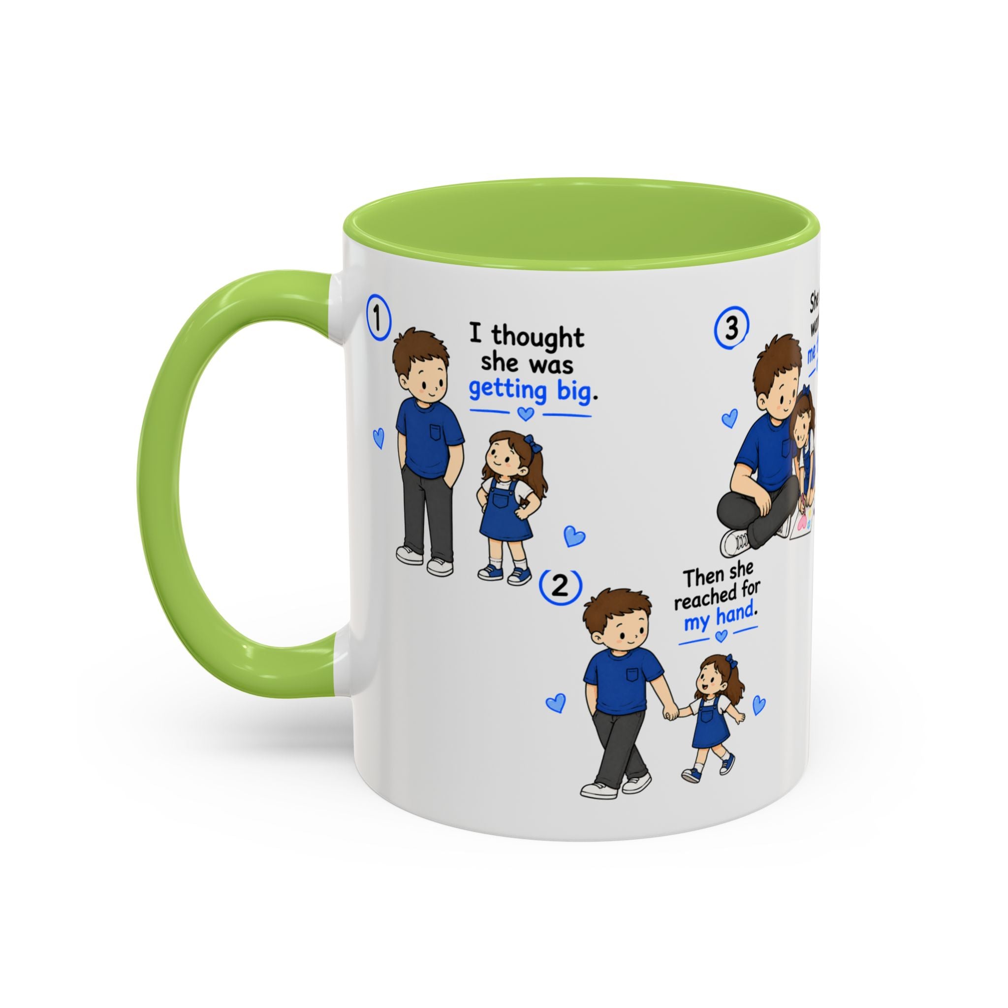 She Will Always Be My Little Girl Mug Dad Daughter Gift Girl Dad Coffee Mug Father Daughter Comic Mug Fathers Day Gift