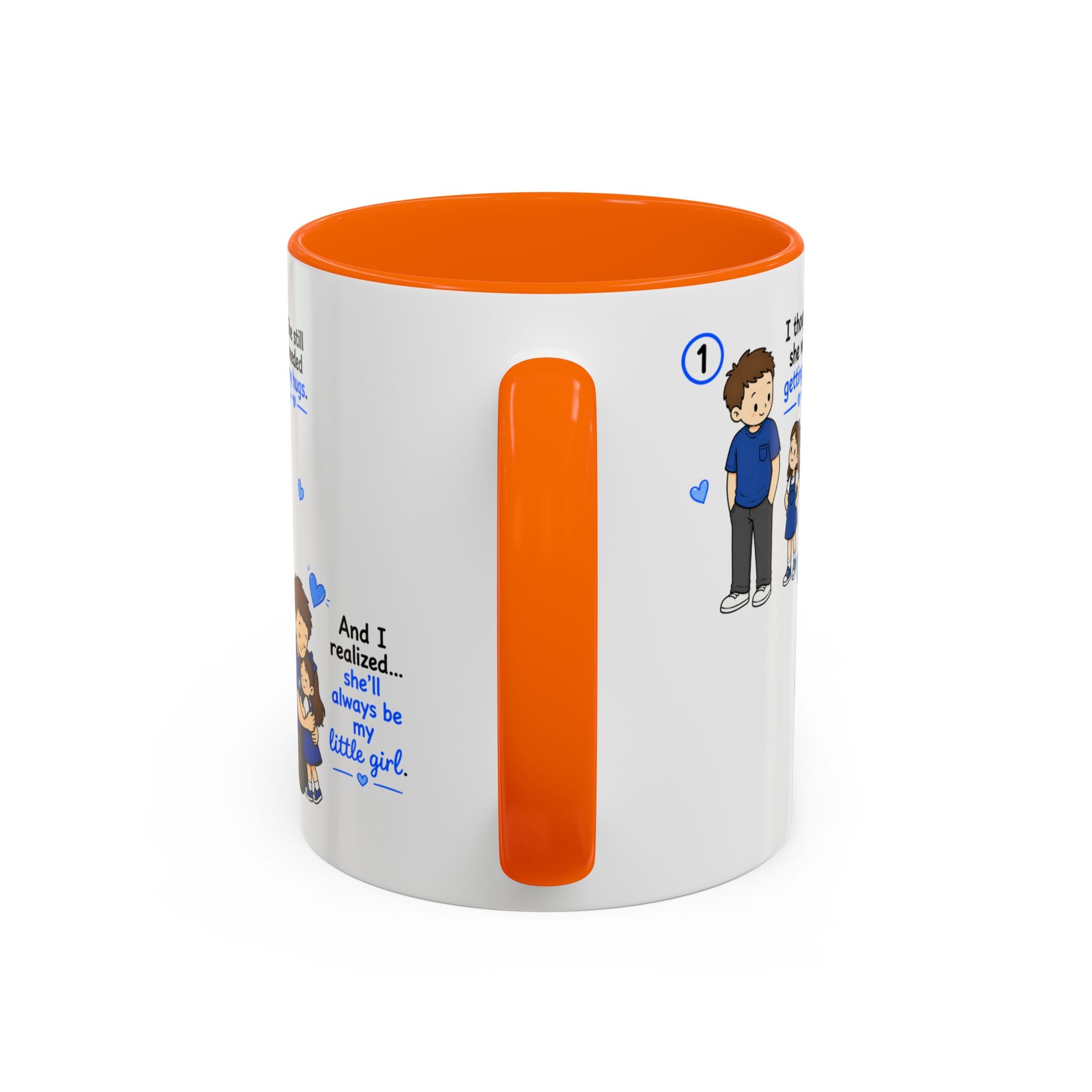 She Will Always Be My Little Girl Mug Dad Daughter Gift Girl Dad Coffee Mug Father Daughter Comic Mug Fathers Day Gift