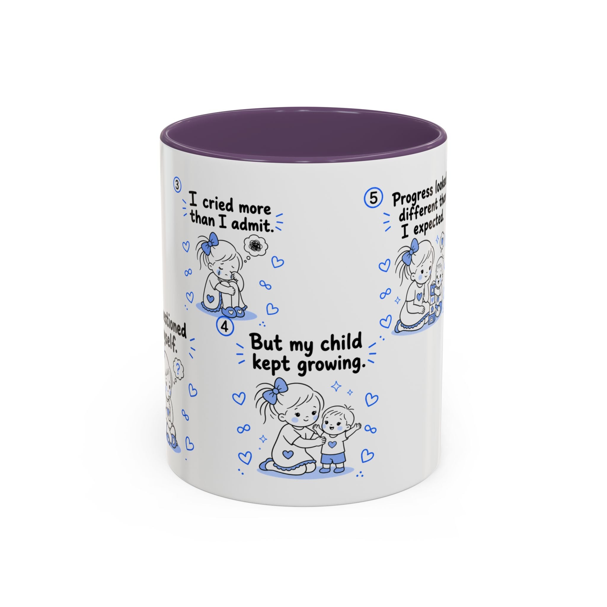 Autism Mom Mug  One Day at a Time  Inspirational Coffee Cup for Special Needs Moms