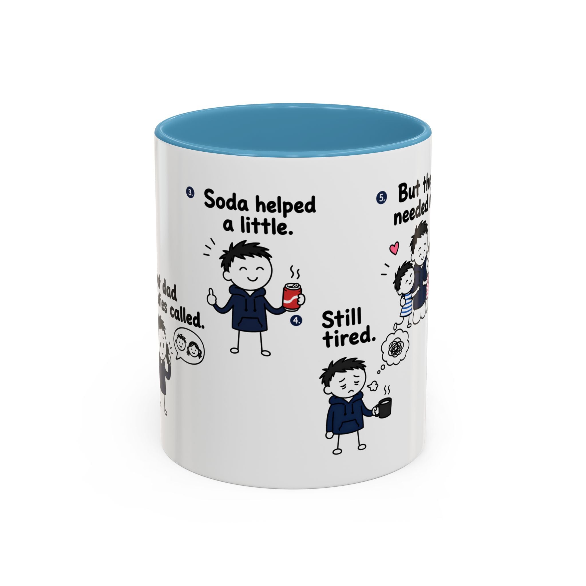 Still Tired Dad Mug, Dad Duties Called Coffee Mug, Funny Fatherhood Gift, Dad Life Mug, Gift for Dad, New Dad Present
