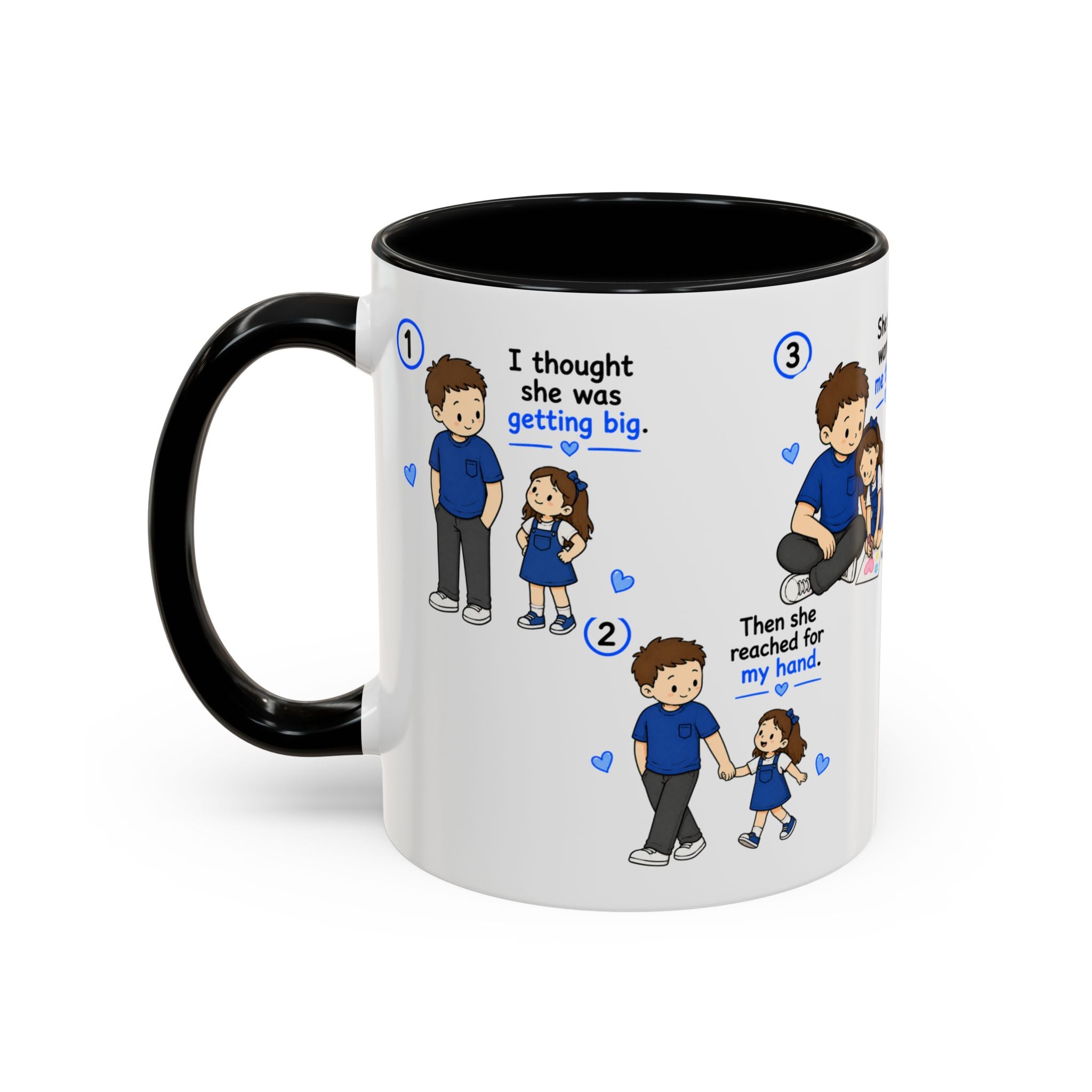 She Will Always Be My Little Girl Mug Dad Daughter Gift Girl Dad Coffee Mug Father Daughter Comic Mug Fathers Day Gift